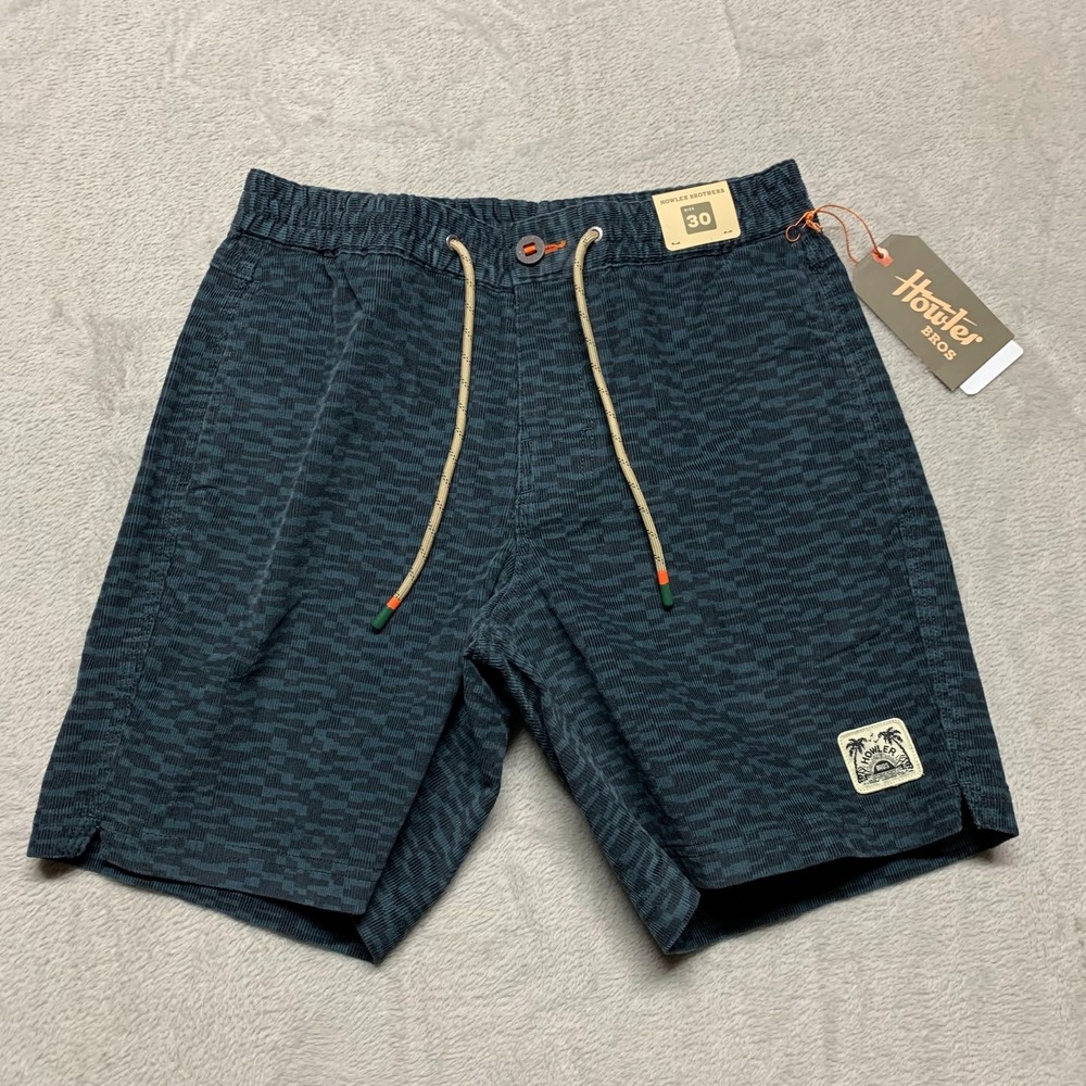 NWT Howler Bros Shorts Mens 30 Pressure Drop Cord Canyon Distortion 7.5 MSRP $75